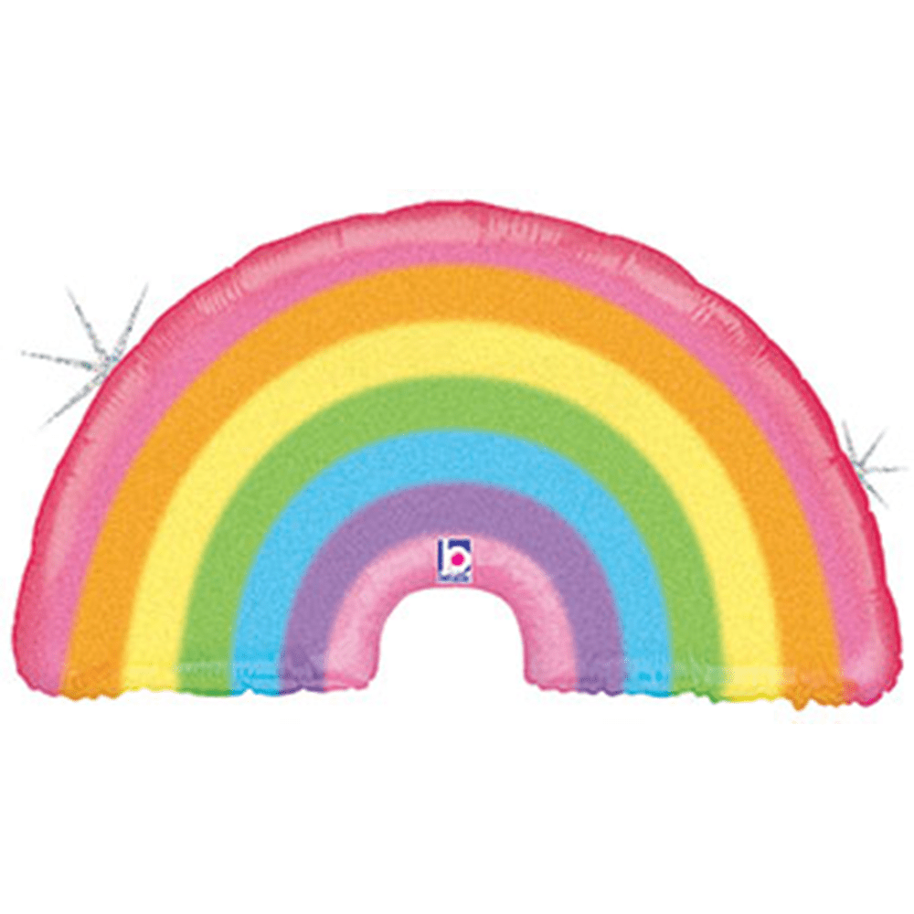 Glitter Holographic Pastel Rainbow Balloon, Shop Sweet Lulu