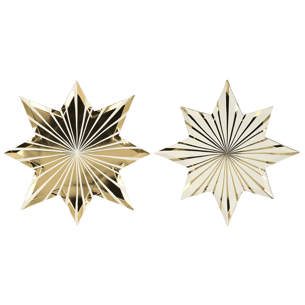 Gold Stripe Star Plates, Shop Sweet Lulu