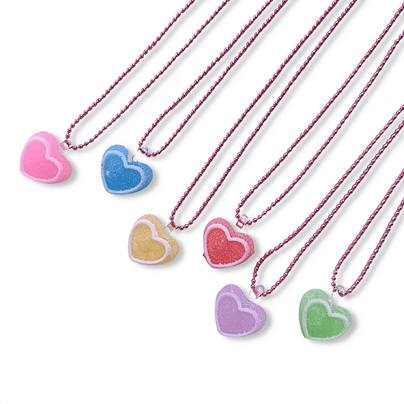 Gummy Heart Necklace - 6 Color Options, Shop Sweet Lulu