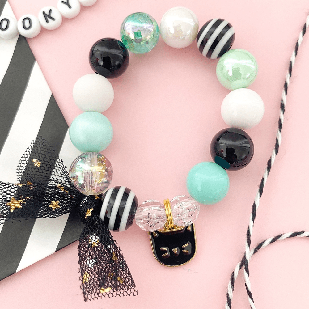 Halloween Cat Charm Bracelet - 3 Size Options, Shop Sweet Lulu