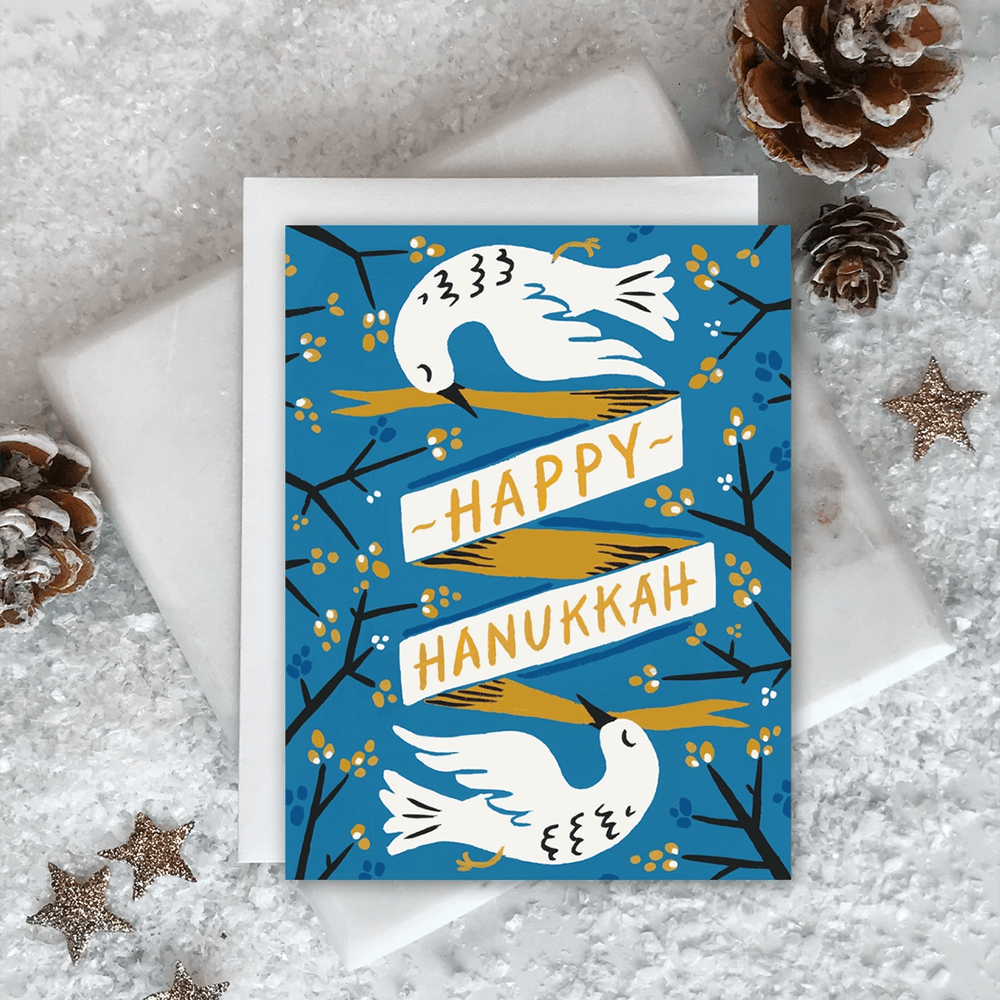 Hanukkah Doves Card, Shop Sweet Lulu