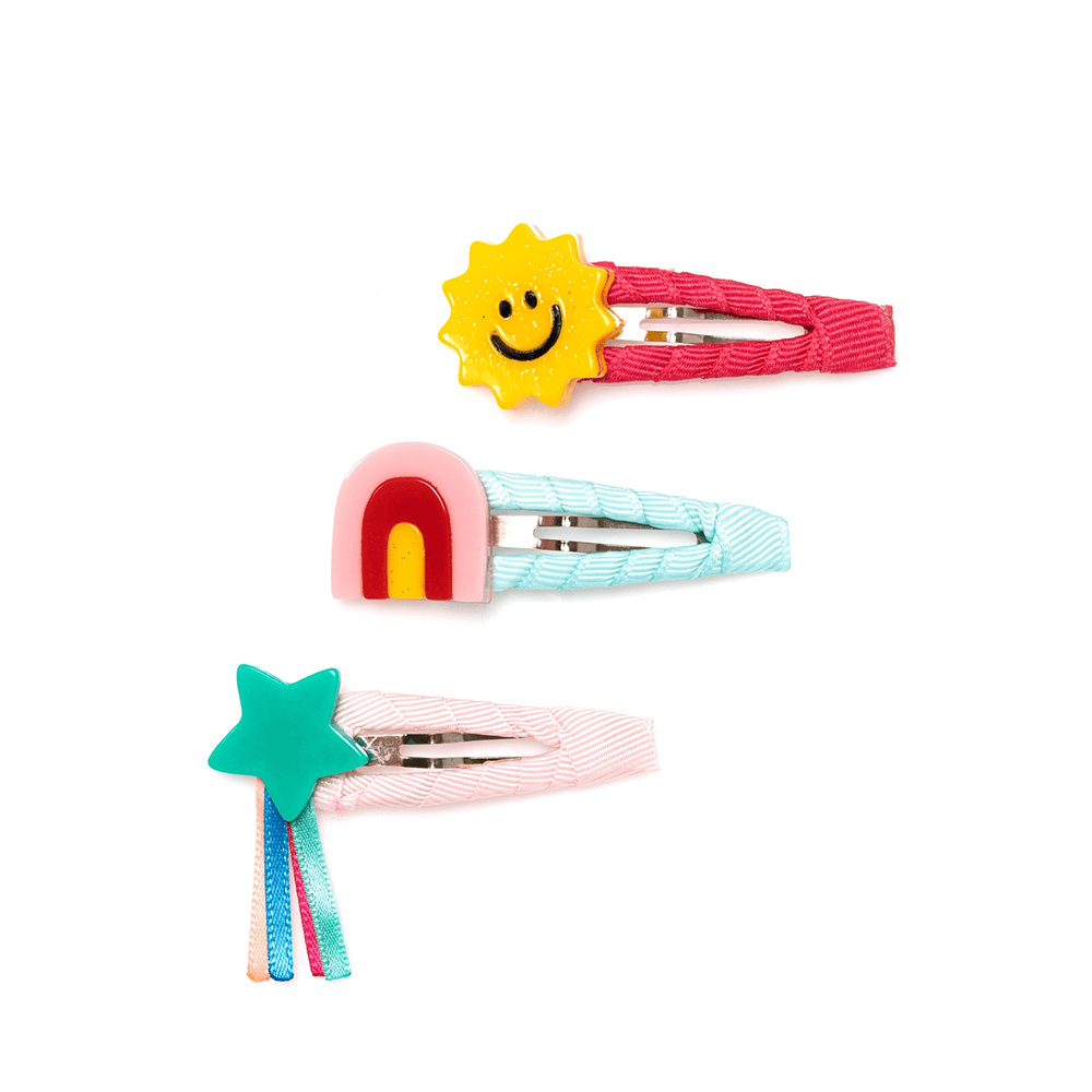 Happy Day Hair Clips - Set of 3, Shop Sweet Lulu