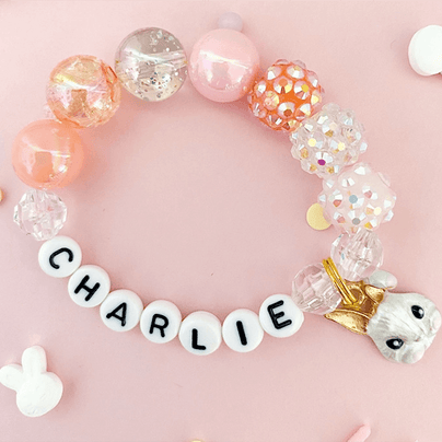 Hippity Hoppity Bunny Charm Bracelet - 3 Size Options