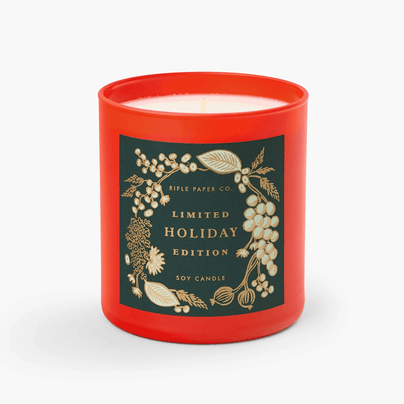 Holiday Glass Candle