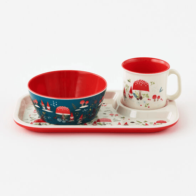 Holiday Gnome Kid's Dish Set, Shop Sweet Lulu