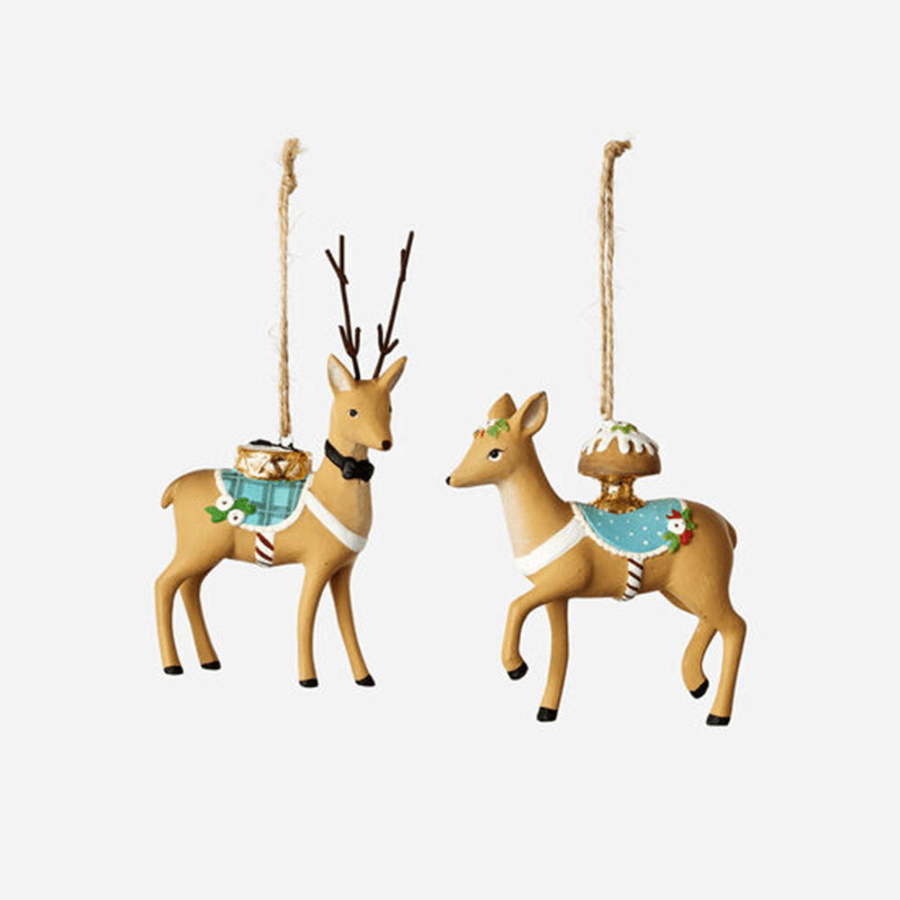 Holiday Reindeer Ornament - 2 Style Options, Shop Sweet Lulu