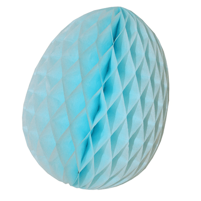 Honeycomb Easter Egg, Light Blue - 2 Size Options