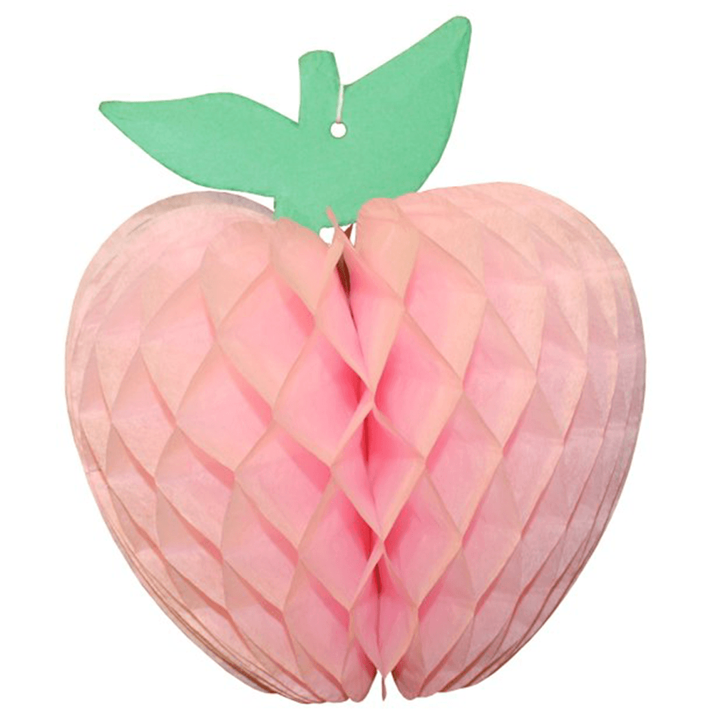 Honeycomb Tissue Paper Apple, 7" - Light Pink