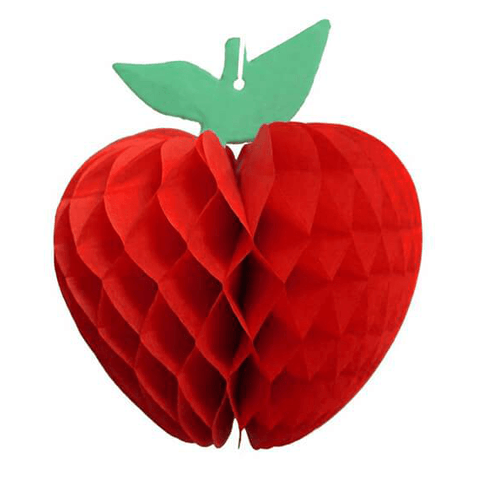 Honeycomb Tissue Paper Apple, 7" - Red, Shop Sweet Lulu