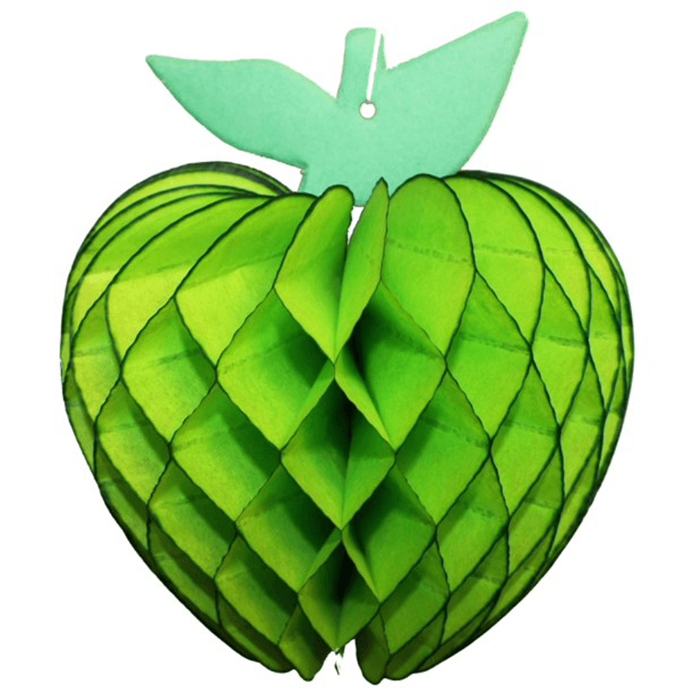 Honeycomb Tissue Paper Apple, 7" - Bright Green, Shop Sweet Lulu