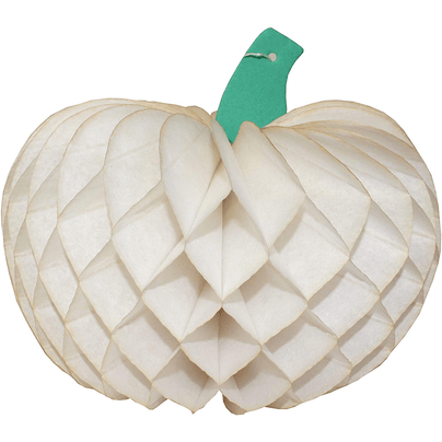 Honeycomb Tissue Paper Pumpkin, 10" - Ivory, Shop Sweet Lulu
