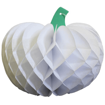 Honeycomb Tissue Paper Pumpkin, 10" - White, Shop Sweet Lulu