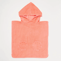 Hooded Terry Beach Towel, Ocean Treasure - Neon Rose, Shop Sweet Lulu
