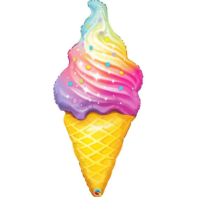 Rainbow Swirl Ice Cream Balloon, Shop Sweet Lulu