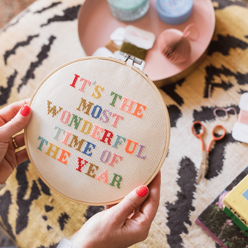It's the Most Wonderful Time of the Year DIY Embroidery Kit, Shop Sweet Lulu