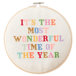 It's the Most Wonderful Time of the Year DIY Embroidery Kit, Shop Sweet Lulu