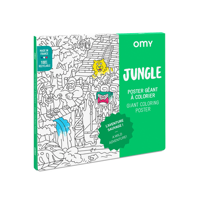 Jungle Folded Coloring Posters