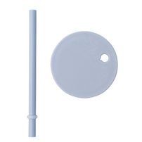 Kids Personal Drinking Glass Straw Lid - Light Blue, Shop Sweet Lulu