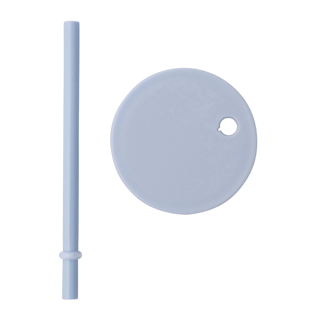 Kids Personal Drinking Glass Straw Lid - Light Blue, Shop Sweet Lulu