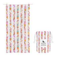 Kids Quick Dry Beach Towel, Pink Power - 2 Size Options, Shop Sweet Lulu