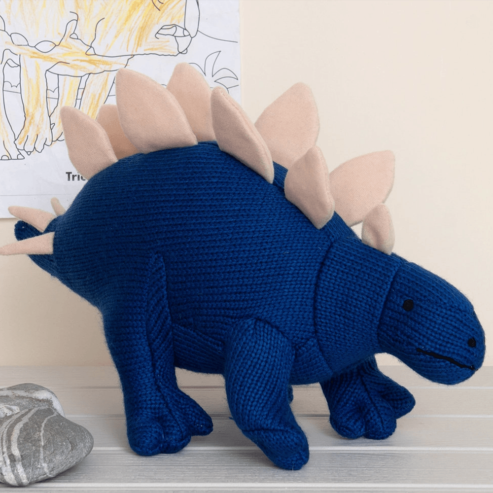 Knitted Stegosaurus Plush Toy, Shop Sweet Lulu