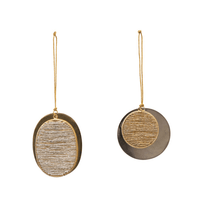 Layered Metal & Glass Bead Disc Ornament - 2 Styles, Shop Sweet Lulu