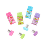 Lil' Juicy Box Scented Eraser & Pencil Sharpener - 4 Color Options, Shop Sweet Lulu