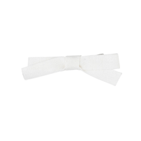 Linen Mini Bow - White, Shop Sweet Lulu