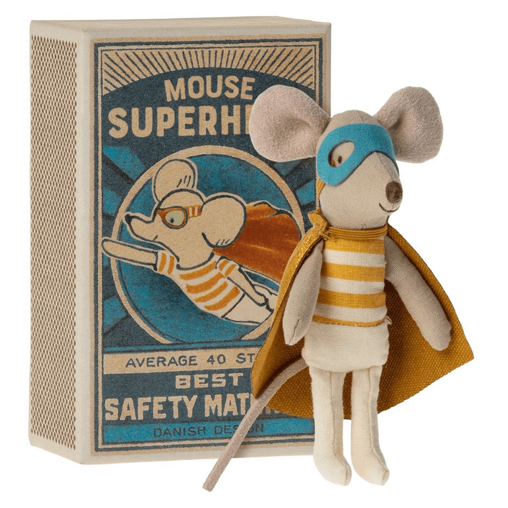 Little Brother Superhero Mouse in Matchbox Set, Shop Sweet Lulu