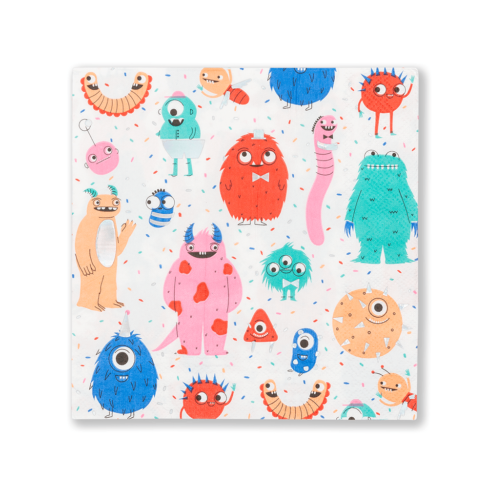Little Monsters Large Napkins, Shop Sweet Lulu