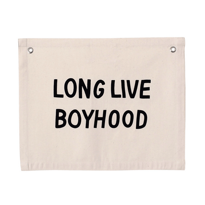 "Long Live Boyhood" Wall Hanging - Natural, Shop Sweet Lulu