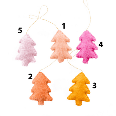 Magic Forest Wool Felt Ornament - 5 Color Options