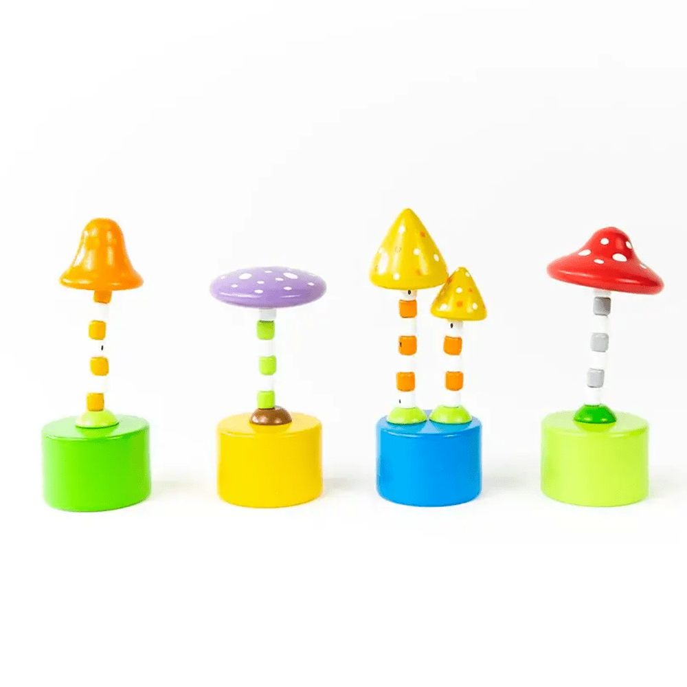 Magical Mushroom Push Puppet - 4 Color Options, Shop Sweet Lulu