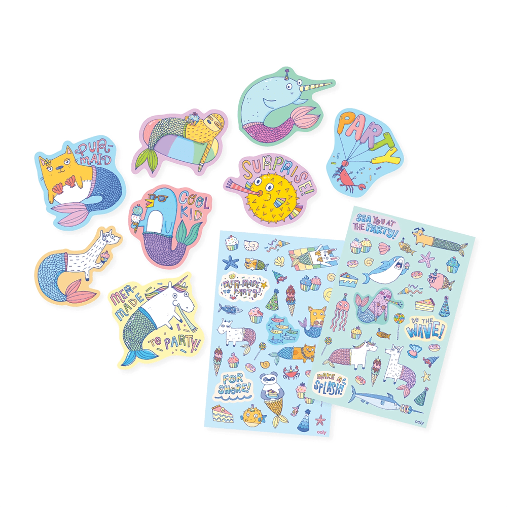 Mer-Made to Party Scented Stickers, Shop Sweet Lulu