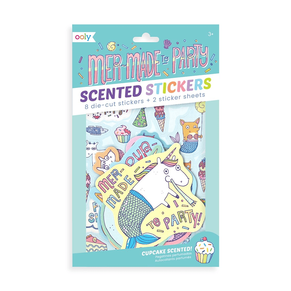 Mer-Made to Party Scented Stickers, Shop Sweet Lulu
