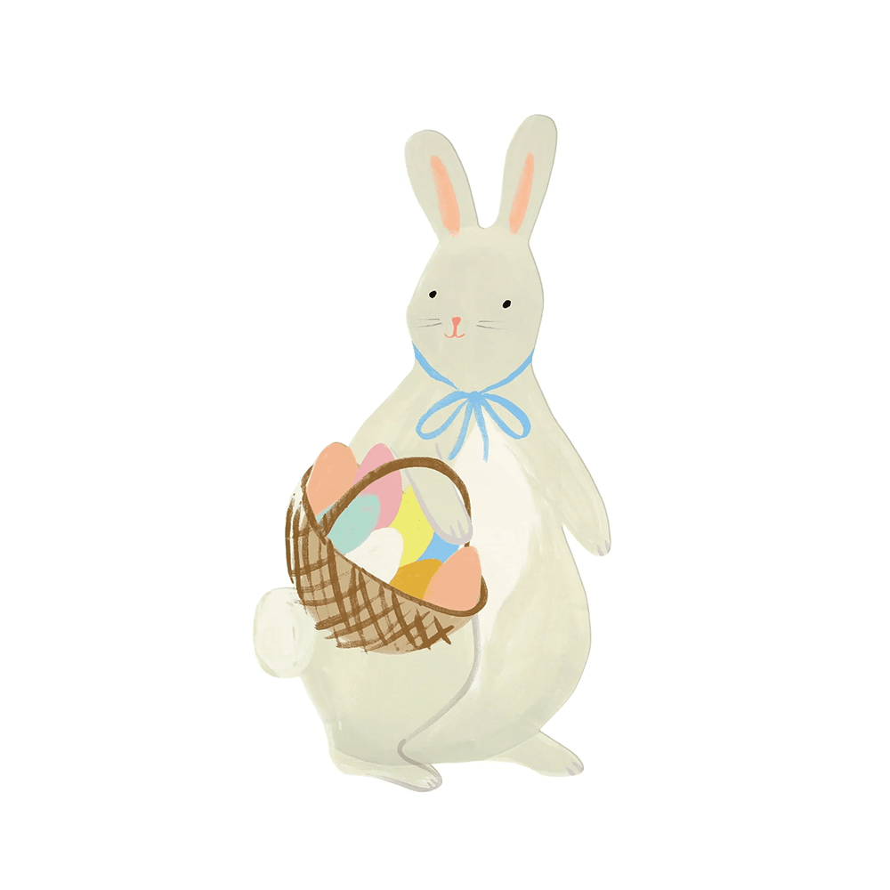 Meri Meri Bunny with Basket Plates, Shop Sweet Lulu