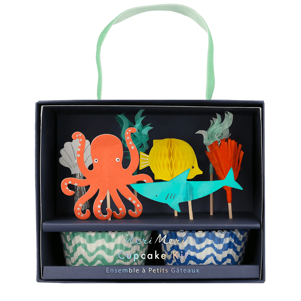 Meri Meri Octopus & Shark Cupcake Kit, Shop Sweet Lulu