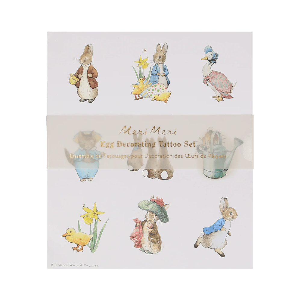 Meri Meri Peter Rabbit in the Garden Egg Decorating Tattoos, Shop Sweet Lulu