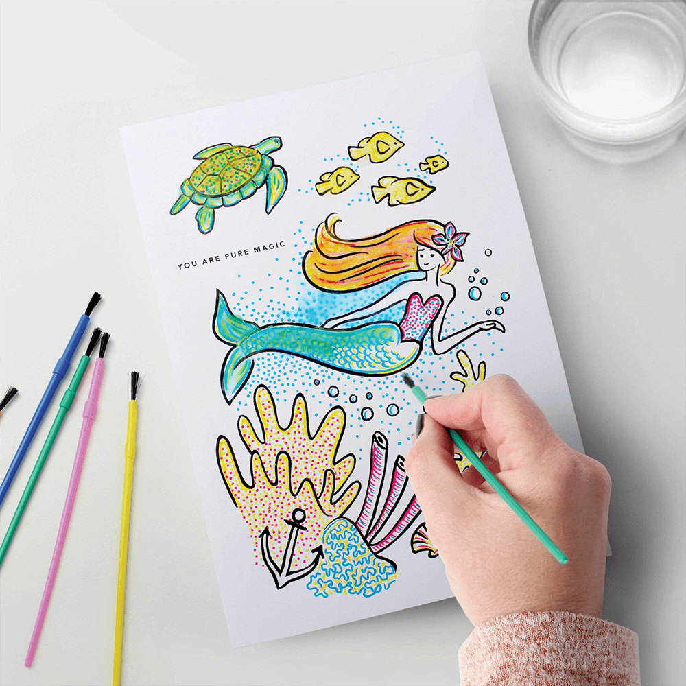 Mermaid Paint with Water Card, Shop Sweet Lulu