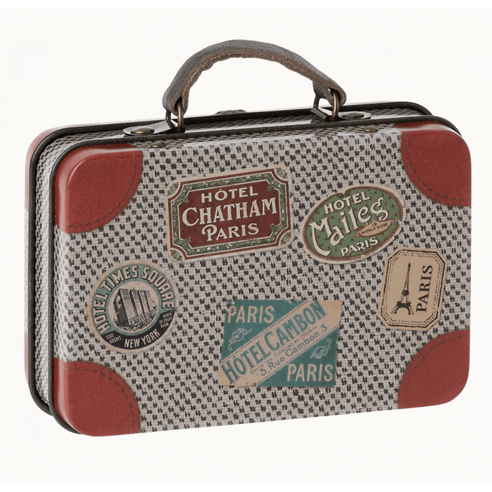 Metal Travel Suitcase for Maileg Mice - Grey, Shop Sweet Lulu