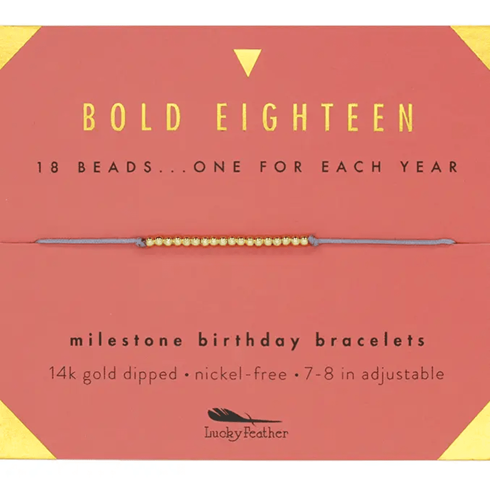 Milestone Birthday Bracelet - Eighteen, Shop Sweet Lulu