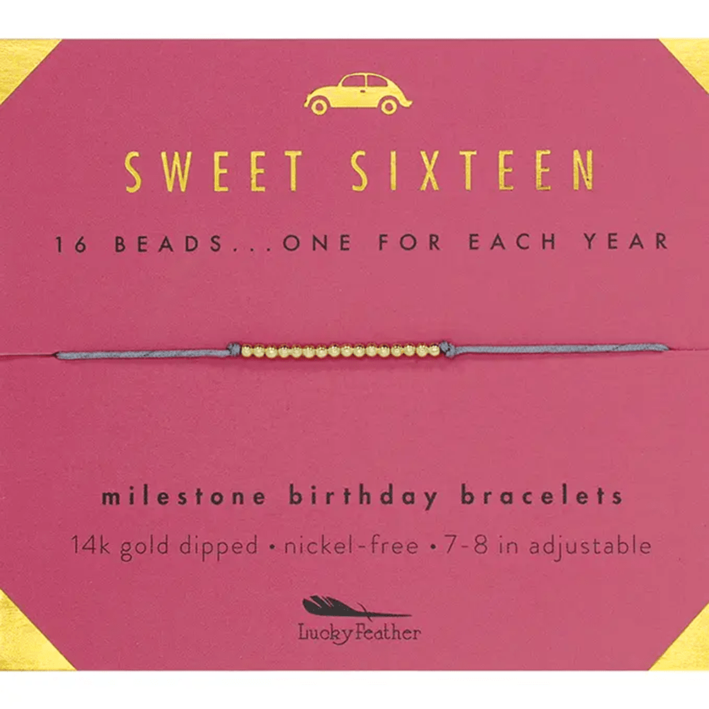 Milestone Birthday Bracelet - Sixteen, Shop Sweet Lulu
