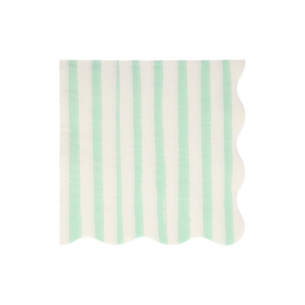 Mint Stripe Large Napkins, Shop Sweet Lulu
