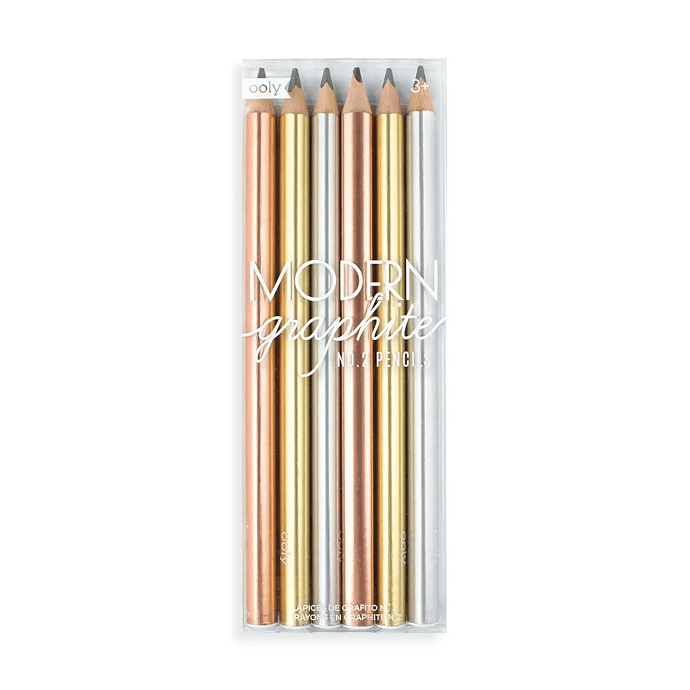 Modern Graphite Pencils - Set of 6, Shop Sweet Lulu