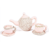 Mon Ami Floral Stuffed Toy Tea Set , Shop Sweet Lulu