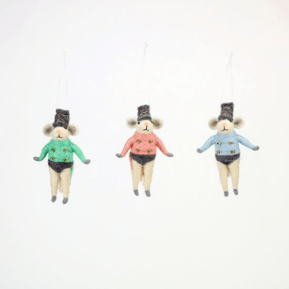 Mouse Soldier Ornament - 3 Color Options, Shop Sweet Lulu