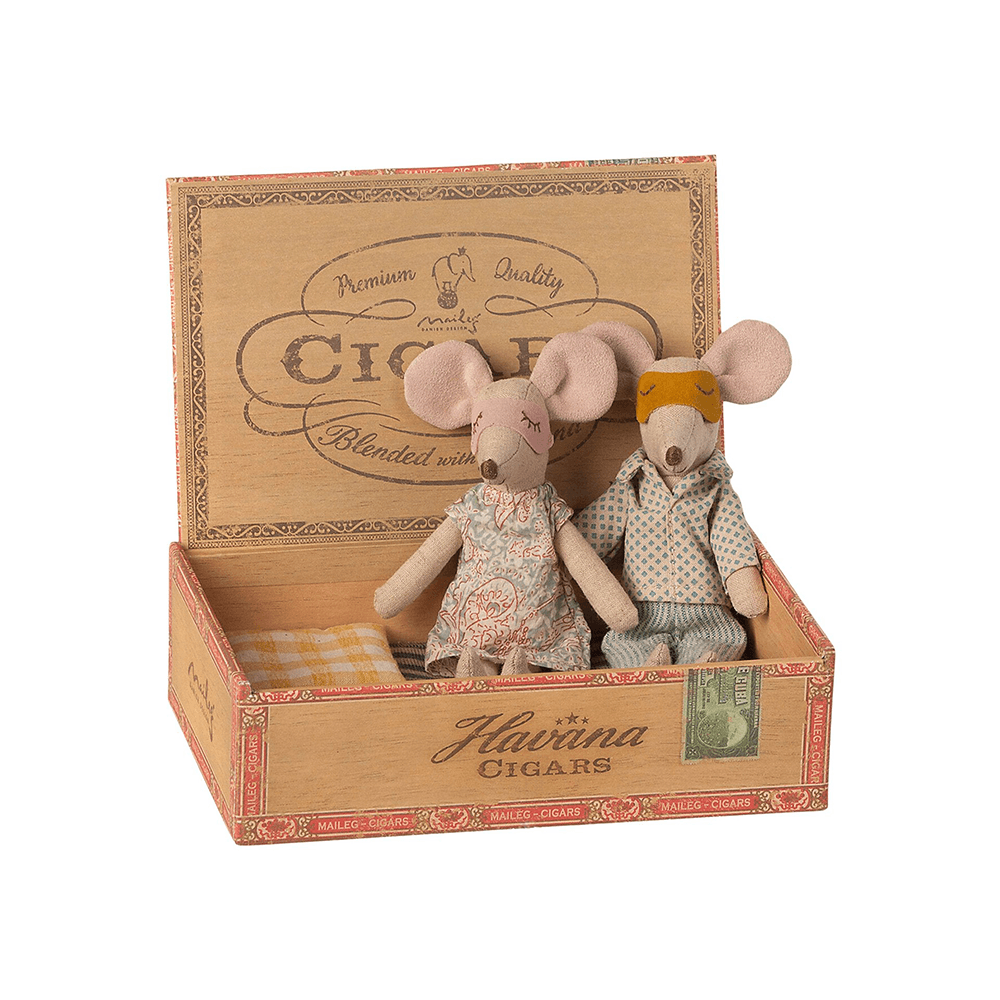 Mum & Dad Mice in a Cigarbox Set, Shop Sweet Lulu