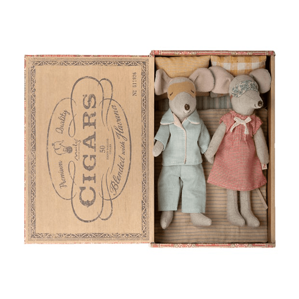 Mum & Dad Mice in a Cigarbox Set, Shop Sweet Lulu