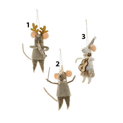 Musical Mice Ornament - 3 Style Options, Shop Sweet Lulu