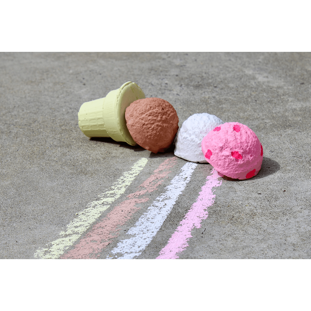Neapolitan Ice Cream Cone Sidewalk Chalk Set, Shop Sweet Lulu